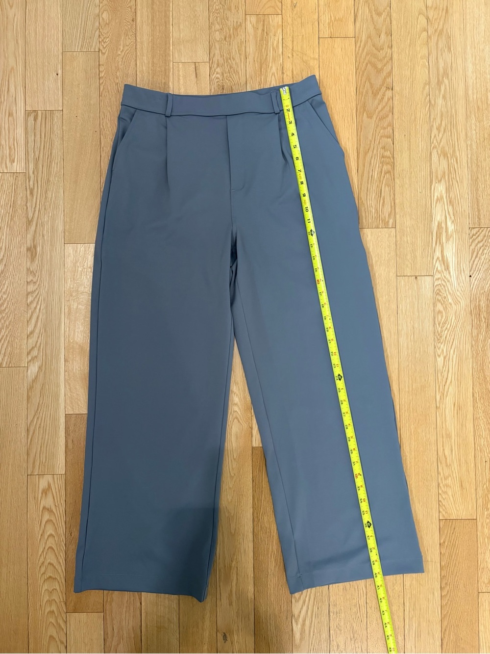 Halara Flex DayStretch High Waisted Straight Leg Work Pants Blue NWT L - Picture 7 of 10